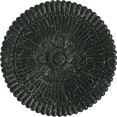 Ekena Millwork Nexus Ceiling Medallion (Fits Canopies up to 2 3/4"), 30"OD x 1 1/4"P, Painted Turtle Crackle CM30NEPTC